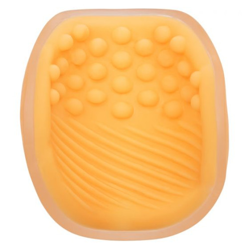 Оранжевый рельефный мастурбатор Dual Grip (оранжевый)