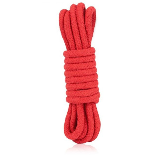 Красная хлопковая веревка для связывания - 3 м. (красный)