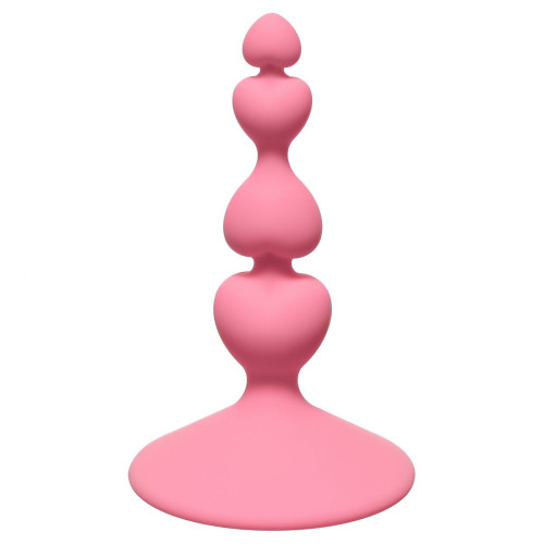 Розовая анальная пробка Sweetheart Plug Pink - 10 см. (розовый)