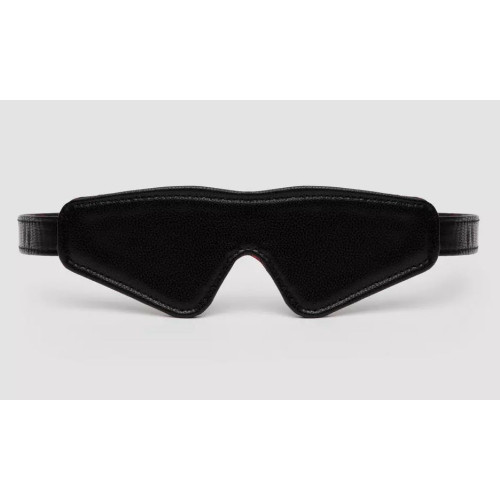 Двусторонняя красно-черная маска на глаза Reversible Faux Leather Blindfold (красный с черным)