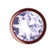 Пробка цвета розового золота с прозрачным кристаллом Diamond Moonstone Shine S - 7,2 см. (прозрачный)