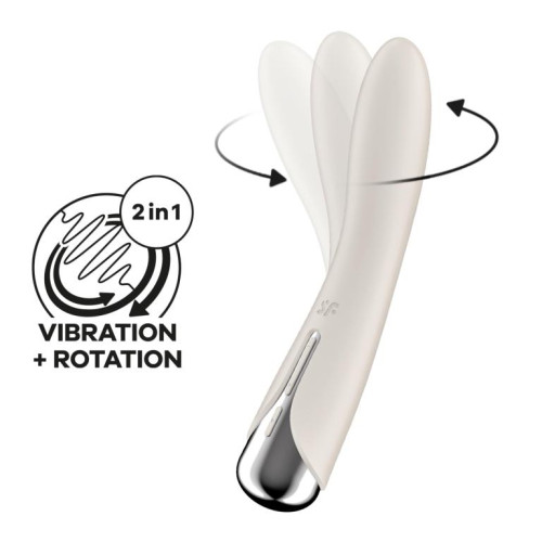 Телесный вибратор-ротатор Spinning Vibe 1 - 18 см. (телесный)