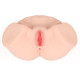 Телесный вибромастурбатор-полуторс Maria Onehole Real Vagina с двойным слоем материала (телесный)