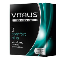 Контурные презервативы VITALIS PREMIUM comfort plus - 3 шт. (прозрачный)