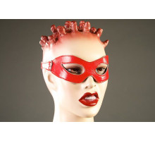 Красная лакированная маска-очки (красный)