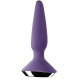 Фиолетовая анальная пробка с вибрацией Satisfyer Plug-ilicious 1 - 13,5 см. (фиолетовый)