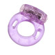 Фиолетовое эрекционное кольцо с виброэлементом в верхней части (фиолетовый)