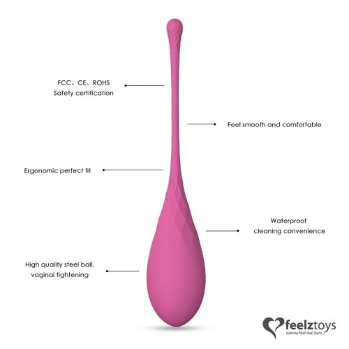 Набор из 6 розовых вагинальных шариков FemmeFit Pelvic Muscle Training Set (розовый)