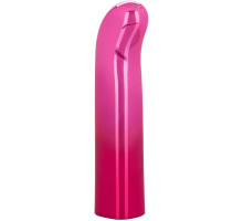 Розовый изогнутый мини-вибромассажер Glam G Vibe - 12 см. (розовый)