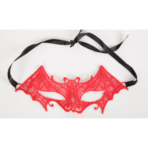 Ажурная маска  Летучая мышь (красный)