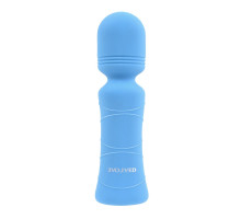 Голубой wand-вибратор Out Of The Blue - 10,5 см. (голубой)