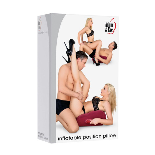 Надувная секс-подушка с ручками Inflatable Position Pillow (малиновый)