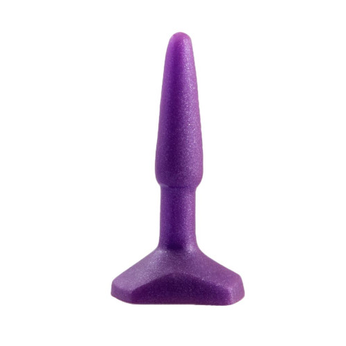 Фиолетовый анальный стимулятор Small Anal Plug Purple - 12 см. (фиолетовый)
