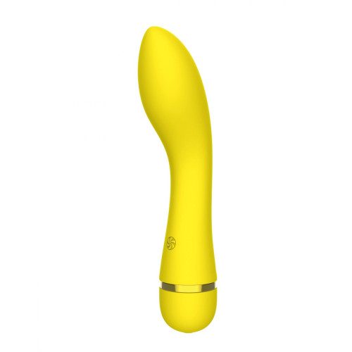 Желтый перезаряжаемый вибратор Whaley - 16,8 см. (желтый)
