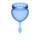 Набор синих менструальных чаш Feel good Menstrual Cup (синий)