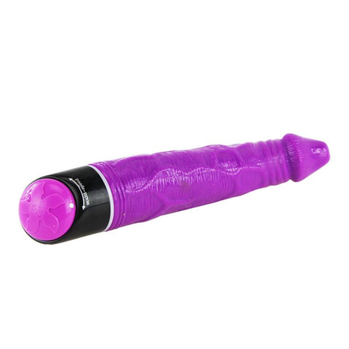 Фиолетовый гелевый вибромассажёр Adour Club - 23,5 см. (фиолетовый)