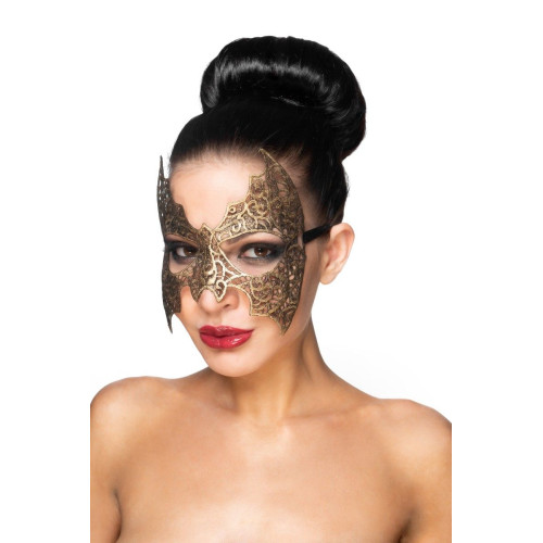 Золотистая карнавальная маска  Алиот (золотистый)