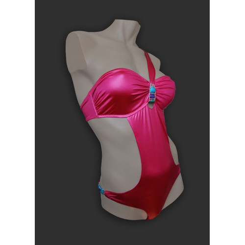 Оригинальный женский купальник-монокини (розовый|36)