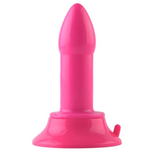 Розовая анальная втулка с широким основанием POPO Pleasure - 11,9 см. (розовый)