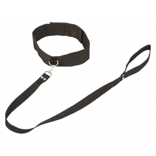 Ошейник Bondage Collection Collar and Leash One Size (черный)