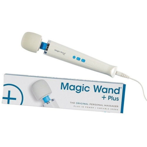 Жезловый проводной вибратор Magic Wand Plus (аналог) - 30,5 см. (белый)