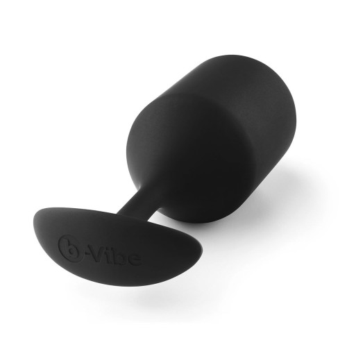 Чёрная пробка для ношения B-vibe Snug Plug 5 - 14 см. (черный)