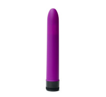 Фиолетовый гладкий вибратор с силиконовым напылением - 17,5 см. (фиолетовый)