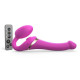 Ярко-розовый безремневой страпон Multi Orgasm Size S с клиторальной стимуляцией (ярко-розовый)