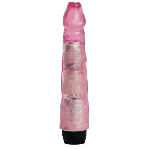 Розовый вибратор-реалистик - 22,5 см. (розовый)