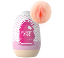 Мастурбатор-яйцо Funny Egg с входом-вагиной (телесный)