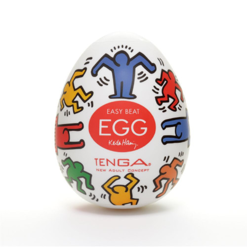 Мастурбатор-яйцо Keith Haring EGG DANCE (разноцветный)