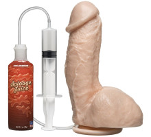 Фаллоимитатор с имитацией семяизвержения The Amazing Squirting Realistic Cock - 18,8 см. (телесный)