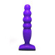 Фиолетовый анальный стимулятор Large Bubble Plug - 14,5 см. (фиолетовый)
