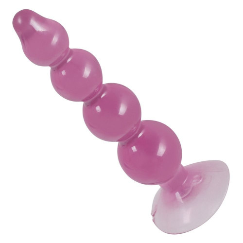 Фиолетовый анальный стимулятор-ёлочка Anal Beads - 13 см. (фиолетовый)