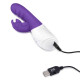 Фиолетовый вибромассажер с клиторальной стимуляцией Clitoral Suction Rabbit - 24,5 см. (фиолетовый)