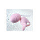 Нежно-розовый набор VITA: вибропуля и вибронасадка на палец (нежно-розовый)