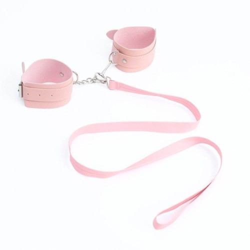 Эротический БДСМ-набор из 8 предметов в нежно-розовом цвете (нежно-розовый)