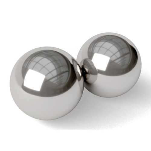 Серебристые вагинальные шарики Stainless Steel Kegel Balls (серебристый)