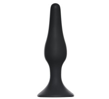 Чёрная анальная пробка Slim Anal Plug XL - 15,5 см. (черный)