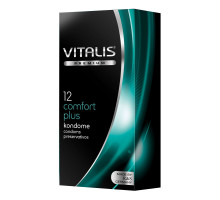 Контурные презервативы VITALIS PREMIUM comfort plus - 12 шт. (прозрачный)