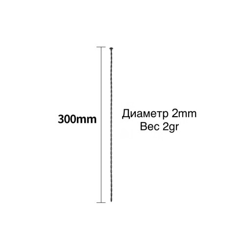Черный уретральный стимулятор - 30 см. (черный)