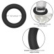 Черное эрекционное кольцо Link Up Ultra-Soft Verge (черный)