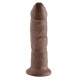 Коричневый фаллоимитатор 9  Cock - 22,9 см. (коричневый)