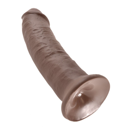 Коричневый фаллоимитатор 9  Cock - 22,9 см. (коричневый)
