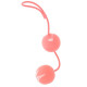Вагинальные мягкие шарики MARBILIZED DUO BALLS PINK (розовый)