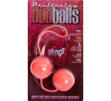 Вагинальные мягкие шарики MARBILIZED DUO BALLS PINK (розовый)