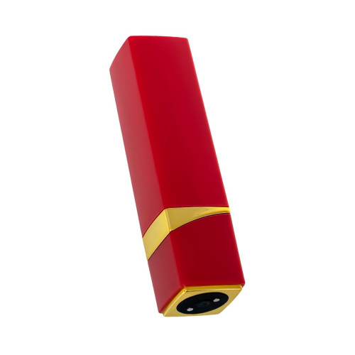 Красный вибратор-помада Pansies - 9 см. (красный)