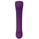 Фиолетовый клиторальный стимулятор Caldo с функцией вибратора - 19 см. (фиолетовый)