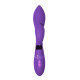 Фиолетовый вибратор Gina с клиторальным отростком - 20 см. (фиолетовый)