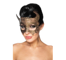 Золотистая карнавальная маска  Альнаир (золотистый)